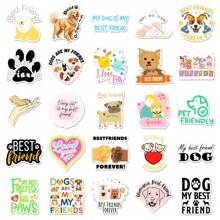 50 piezas Pegatinas con eslogan en inglés "Las mascotas son los mejores amigos de los humanos", diseño lindo y divertido, adhesivo, impermeable, para decorar maletas, botellas de agua, teléfonos, computadoras portátiles, monopatines, equipaje, cascos