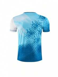 Teen Boys' Sweatshirts, Customizable With Patterns, Logos, Names, And Numbers, Are Perfect For Spring And Summer Soccer, Badminton, And Volleyball. Multifunctional, Highly Decorative, Featuring Letter Prints, Stylish, Modern, Colorful, Cute, Casual, Customizable, Personalized, Unique, And Individualistic Designs, They Make An Ideal Gift For Him Or Her. - Baby Blue - View 4