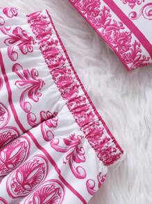 Young Girl Sleeveless Top & Midi Skirt Set, Summer