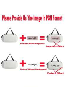 1pc Customizable Printed Luggage Handbag, DIY Pattern Gym Storage Bag, Large Capacity Lightweight Foldable Storage Bag, Birthday Gift