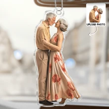 7 Style - Custom Photo Acrylic Car Ornament - Drive Safe, I Love You - Personalized Couple Photo Accessory - Gifts For Husband - Valentine's Day Decor, Artwork Wall Painting For Gift, Bathroom