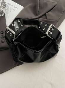 时尚简约休闲纯色女士单肩包