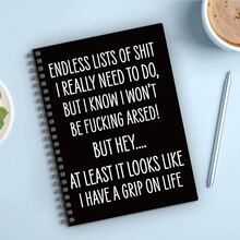 1 PC Spiral Journal Notebook, Making Lists Notebook, Funny To-Do List Design, Funny Adult Notebook Journal, Office Notebook 50 Sheets, 5.5x8.3 Inches,Christmas Gift