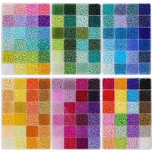 5200pcs 3mm Glass Seed Jewelry Making Kit For DIY Handicrafts And Bracelet, Necklace, Earrings, Ring Jewelry Making, Beading Set Box For Beginners (Random Colors)