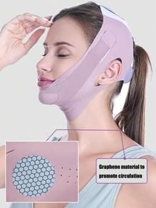 1 قطعة قناع تنحيف بماسك نوم تجميلي، قناع تشكيل جديد من القماش للارتداء المنزلي للنساء