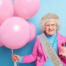 2 Pcs Wonderful Birthday Party Bag - Metal Rhinestone Headpiece And Silver Belt Ribbon Set, Suitable For Women Aged 30, 40, 50, 60, 70, 80 Celebrations - General Occasions - Bridal Showers, Weddings, Anniversary Decorations - No Electricity Required - Suitable For Women Aged 18+ - Gold - View 11