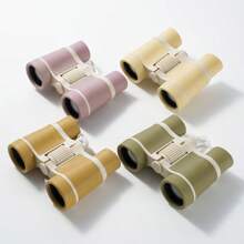 1pc 4X30 Beginner Level Cute Colorful HD Optical Lens Binocular, Portable Outdoor Camping Binoculars For Men & Women, ABS Soft Eye-Protecting High Magnification Telescope - View 3