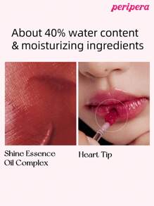 Peripera K-Beauty Water Bare Tint 鏡面水感唇釉，玻璃感豐唇唇蜜，自然保濕、輕盈、提亮光澤、持久舒適、不黏膩、口罩友善、不留白膜 - #08 Pure Pink - 查看 7