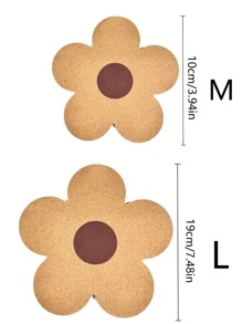 1pc Wooden Insulation Pad, Creative Flower Design Potholder For Dining Table Valentine DAY, Valentines Wedding, Birthday