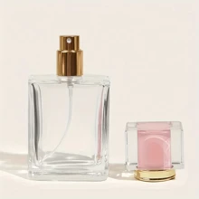 FIGHTYU 1 Stück 50ml Rosa Parfümzerstäuber, einzigartiges Design nachfüllbar, große Kapazität tragbarer Reise-Make-up-Flasche, Wohndekoration für Wohnzimmer, Schlafzimmer, Badezimmer, Reisezubehör, Hochzeit, Party, Geburtstag, Geschenk für Männer, Mütter, Väter, Freunde, Neujahr, Accessoire, witziges Geschenk