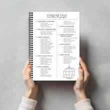 派对策划笔记本 - 策划信息、餐饮、装饰、娱乐节目和派对预算记录