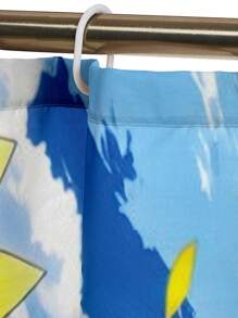 1 cái/4 cái Rèm tắm chống thấm nước đa chức năng họa tiết hoa hướng dương phong cách mùa hè có 12 móc, thảm chống trượt cho phòng tắm, thảm trải sàn hình chữ U, nắp bồn cầu tròn, bộ đồ dùng phòng tắm phù hợp với mọi tình huống - Nhiều màu - Xem 12