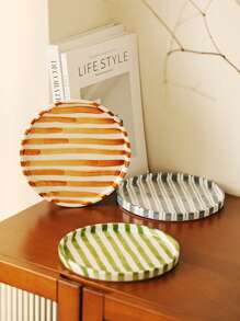 1 szt. Klasyczny ceramiczny kubek do kawy w paski i spodek, skandynawski minimalistyczny kubek w stylu retro, odpowiedni do latte, kawy, matchy, herbaty, kawy arabskiej, duża pojemność amerykańskiego kubka do kawy, świetny prezent dla przyjaciół i rodziny