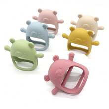 1pc Silicone Baby Teether, Teething Toy - Non-Dropping, Perfect Gift For Newborns For Easter, Thanksgiving, Christmas