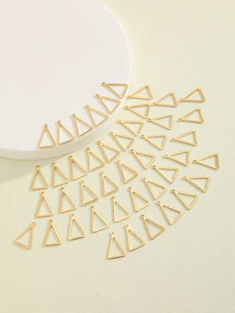 43pcs Metal Accessories With Hanging Triangular Earrings