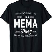 It's A MeMa Thing Gift Grandma Women T-Shirt T-Shirt - Black - View 1