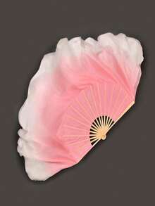 قطعة واحدة من مروحة الرقص الأنيقة والمدرجة باللون الوردي والأزرق، مروحة رقص من العظام والخيزران، مروحة الرقص المزينة بالطبول الزهرية والفوانيس الكلاسيكية، أسلوب رقص أنيق ورشيق، مناسبة لممارسة الرقص والعروض الاحتفالية، وكدعائم التصوير الفوتوغرافي - متعدد الألوان - مشاهدة 6
