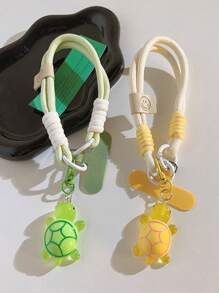 1pc Sea Turtle Pendant Phone Lanyard - Handmade Wrist Strap, Fits Phones, Cameras, Keys - Cute Sea Turtle Charm Keychain Accessory - Multi-Color Packaged With Clip To Prevent Loss Gifts For Mother, Family, Friends, Birthday, Holiday Phone Charm, Phone Chain