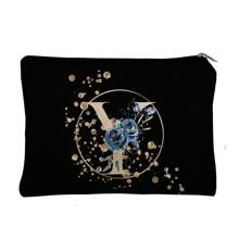 1 Pc Cosmetic Bag Makeup Bags Wallet Name Initials A-Z Letter Pattern Toiletry Organizer Pouch Wash Bag Zipper Phone Purse Pencil Pouch Clutch Bag Teacher Gifts Travel Essentials For Women Girl Gift For For Makeup Tools Makeup Brushes Storage Makeup Organizer Make Up Organizer Makeup Storage Makeup Pouch Make Up Pouch