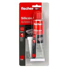 TRUPER Silicon Alta temperatura rojo 70gr Fischer 574306 - Rojo - Ver 1