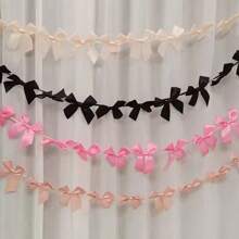 Bowknot Ribbon Garland Flags Princess Room Wall Hanging Banner For Birthday Wedding Party Decoration - Multicolor - View 10
