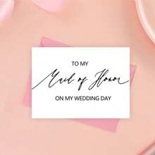 To My Bridesmaid On My Wedding Day, To My Bridesmaid, Wedding Day Cards, Bridal Party Wedding Day, Thank You Card, To My Maid Of Honor - Multicolor - View 10