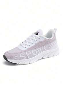 Tênis Casuais Esportivos e Confortáveis para Mulheres, Tênis para Caminhada Leves e Respiráveis com Plataforma de Cunha Bicolor, Sapatos Casuais de Tecido de Verão com Bico Redondo Simples, Sapatos Femininos, Tênis de Plataforma Bicolor e Confortáveis, Sapatos de Caminhada de Malha Respiráveis e de Cunha para Praia e Férias de Verão, Tênis Casuais Minimalistas Leves e de Alta Qualidade para Uso Externo, com Sola Antiderrapante e Durável