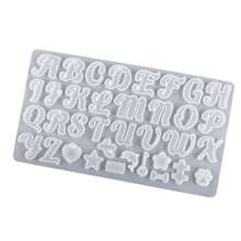 26 Letters A-Z Resin Silicone Mold Heart-Shaped Star Shaped Cat Paw Handmade Accessories DIY Pendant Necklace Earrings