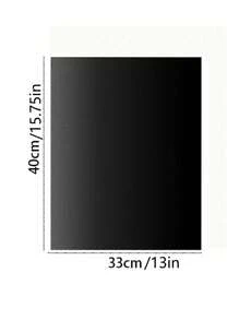 1/2pcs 40*33cm/40*50 Non Stick Oven Liners For Bottom Of Electric Oven Thick HeavyDuty Oven Liners For Bottom Of Oven Reusable Oven Mat For Bottom Of Oven Oven Liner For Electric Gas Grill BPA And PFOA Free Party FavorsBBQ Accessories Beech Vacation Essential (Please Confirm The Size Before Placing An Order.) - Black - View 5
