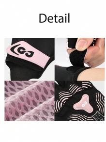 GOLOVEJOY 1 Paar neue atmungsaktive Fingerlose Handschuhe, Sommer Outdoor Mountainbike stoßabsorbierende Anti-Rutsch atmungsaktive Yoga Sport Fitness Handschuhe in Große Größen