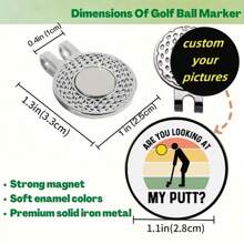 1 stuk gepersonaliseerde grappige magnetische golfhoedclip met verwijderbare balmarker, perfect golfaccessoire voor golfers, mannen of vrouwen. Duurzaam, gegraveerd, kleurrijk, schattig, schattig, grappig, kawaii, Y2K, stijlvol, unisex, casual, gepersonaliseerd, uniek, aangepast, ideale cadeaus voor hem, ideale cadeaus voor haar, haar, vriend, vriendin, familie, vrienden, voor jubilea, voor Valentijnsdag, voor Moederdag, voor verjaardagen, voor kinderdag, voor Vaderdag, voor afstuderen, voor bruiloften, voor housewarming.