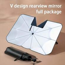 1 pieza Parasol plegable portátil para parabrisas del coche, protege tu auto de la luz solar, con protección contra rayos UV y aislamiento del calor