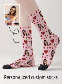 1pc Spring And Autumn Men And Women Socks Women's Autumn And Winter Medium-Tube Stockings Boneless Confinement Socks Sweat-Absorbent Breathable Solid Color Japanese Pine Stockings Couple Holiday Gift Personalized Picture Customization