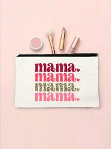 Mama Bag Makeup Bag Mother Gifts Mom To Be Gift, Pregnancy Announcement Gift, Baby Reveal Gift For Hospital, Shopping, Beach, Travel, Cosmetic Travel PouchThanksgiving And Christmas Gift