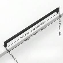 1pc Simple Quadrate Aluminum Alloy Black Brushed Furniture Cabinet Door Handles Drawer Knobs Glass Cabinet Wardrobe Door Pulls Furniture Handle Hardware