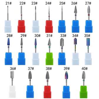 Nagelborr, volframkarbid nagelborrset för akrylnaglar 3/32 borr för nagelborrborttagare gellack polynagel gelnaglar nagelband
