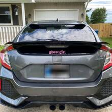 1 件幽灵女孩贴花，乙烯基模切贴纸适用于装饰汽车车窗、挡风玻璃、保险杠、摩托车、自行车、头盔，易撕易贴 - 均碼 - 查看 5