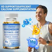 Magnesium Glycinate & Zinc Supplement With Vitamins D3 & B6 - Supports Bone Health & Promotes Restful Sleep - 120 Softgels - 1 Bottle - View 6