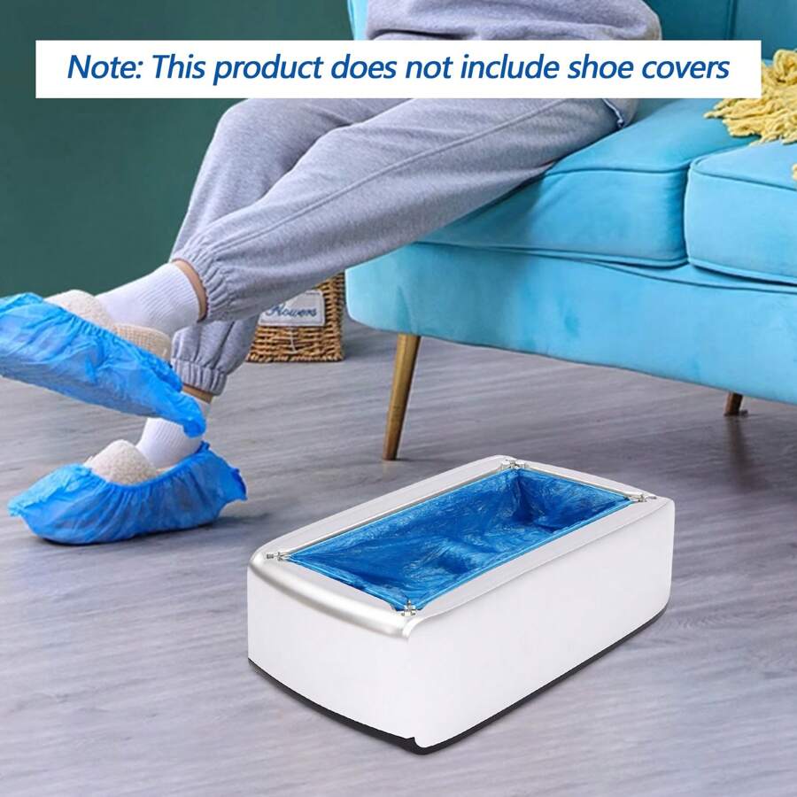 kangten Automatic Shoe Cover Dispenser Machine Automatic Shoe Cover Machine Home Office - Silver - View 1