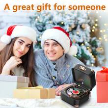 Retro Karaoke Machine,Adult Portable Wireless Speaker,Rechargeable,Suitable For Family Gatherings, Retro Decorative Gifts,Suitable For Birthday And Christmas Gifts