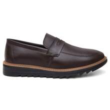 Combo Masculino 02 Pares De Oxford Mocassim Slip On Solado Tratorado Acompanha Palmilha Brinde Numeração Especial 37 Ao 46 Café E Preto