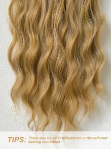 Clip In Hair Extensions Blonde With Brown Color 16 Clips 22 Inch Long Straight Hair Extension For Women Full Head Synthetic Hair Extensions Hairpieces 7 Pcs Set - Multicolor - View 6