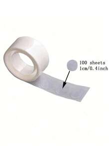 100 piezas/Rollo de Puntos adhesivos claros para globos, puntos de pegamento extraíbles y ultrafinos de doble cara, adecuados para decoración de bodas, cumpleaños y manualidades