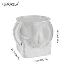 KEMORELA 1pc Round High-Transparency Shatterproof Pet Fish Tank, Scratch-Resistant Desktop Hydroponic Goldfish Aquarium, No Electricity Needed, PP Material, Ideal For Home Decor & Small Hydroponics