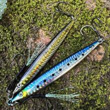 PRO BEROS PROBEROS 1PC 0.5oz/0.6oz/0.74oz/1oz/1.2oz/1.6oz Long Casting Fishing Lure, 3D Printing Laser Artificial Bait, Realistic Design And Durable Metal Jig, Fishing Tackle - COLOR C - View 5