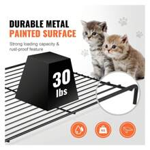 4-Tier Large Cat Cages Indoor, Detachable Metal Playpen Enclosure With 360 Rotating Casters, With 3 Ladders And A Hammock For 1-3 Cats, 35.4x23.6x51 Inch 4 Layers
