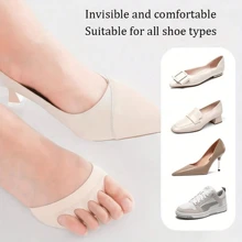 2/4 pezzi Sottopiedi in schiuma con cinque dita per donna, per scarpe con tacco alto, sottopiedi confortevoli per la cura dei piedi, inserti per calzini antiscivolo per le dita, must-have per sandali estivi con tacco, accessori per scarpe quotidiane, sottopiedi, calzini estivi per tacchi alti