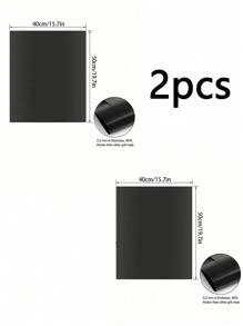 1/2pcs 40*33cm/40*50 Non Stick Oven Liners For Bottom Of Electric Oven Thick HeavyDuty Oven Liners For Bottom Of Oven Reusable Oven Mat For Bottom Of Oven Oven Liner For Electric Gas Grill BPA And PFOA Free Party FavorsBBQ Accessories Beech Vacation Essential (Please Confirm The Size Before Placing An Order.) - Black - View 16