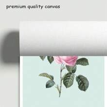 1 Pink Rose Watercolor Canvas Print Posters, Modern Wall Arts Decor Painting For Bedroom, Office, Living Room, Cafe, Bar, Home, Dorm, Wall Decor, Home Decor