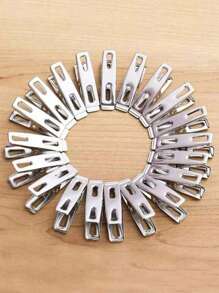 20pcs/Set Stainless Steel, Multi Functional, Strong Clamping Force,Multifuction, Load Resistant, Multi Piece Set Clothespin, Clothes Peg For Laundry Room, Wardrobe, Room, Bathroom, Photo Wall, Student Dorm, Home Dress Pants Shoes Jeans Boots Skirt,Beachwear,Spring,Minimalist,Summer Tops, For Mother's Day, Gift For My Mother